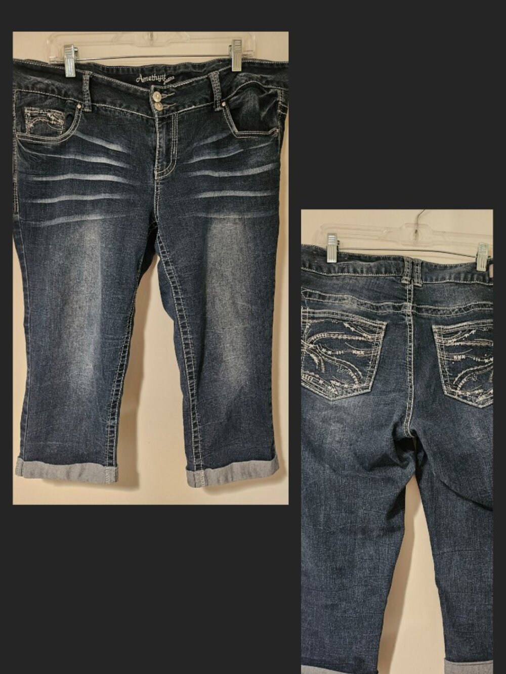 Jean Capri Pants Size 16 by Amethyst
